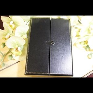 Large Black Jewelry Set Snap Lid Gift Box Display